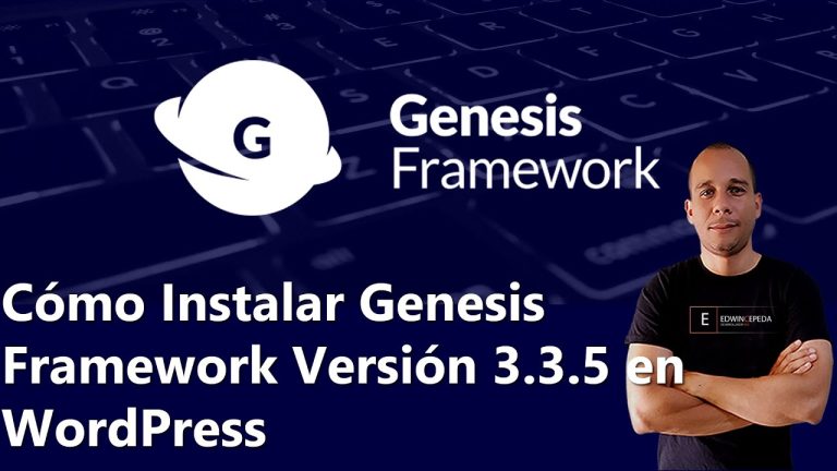 Cómo instalar genesis framework
