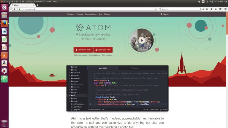 Cómo instalar atom en ubuntu