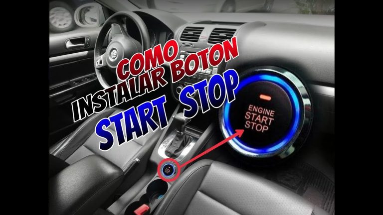 Cómo instalar boton start stop