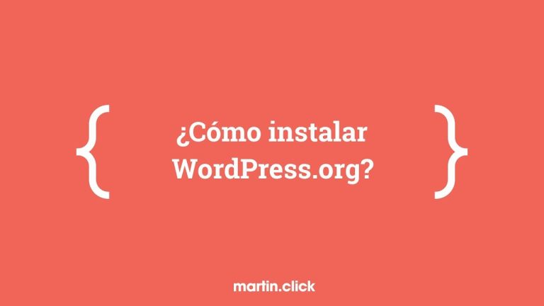 Cómo instalar wordpress org