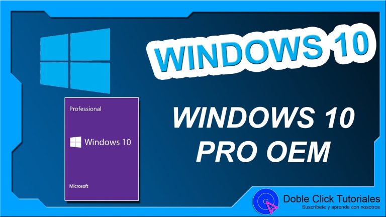Cómo instalar windows 10 oem