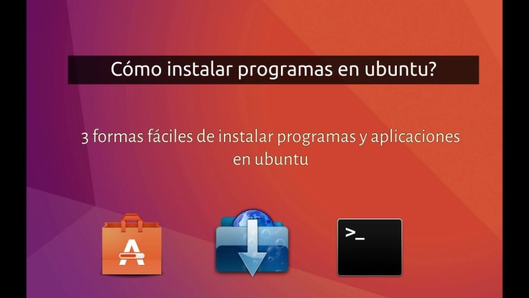 Cómo instalar software en ubuntu