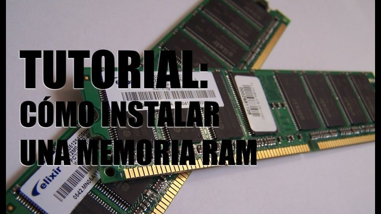 Cómo instalar memoria ram