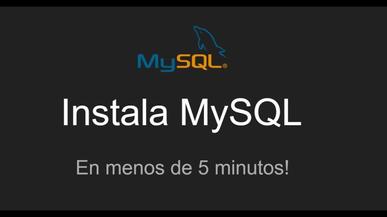 Cómo instalar mysql community server
